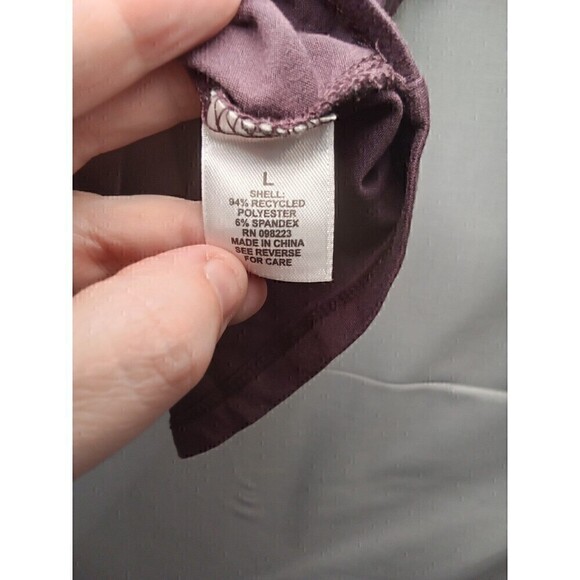 Freely Womens large purple flowy top Ruffle Sleeves - Picture 7 of 13